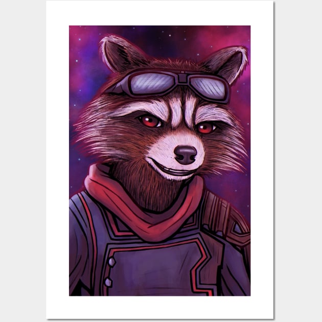 EG Portrait - Rocket Wall Art by dibujosbymari